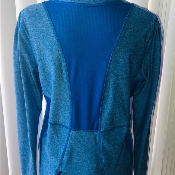 CHAMPION- L BLUE 3/4 ZIP ATHLETIC PULLOVER - Picture 4 of 8
